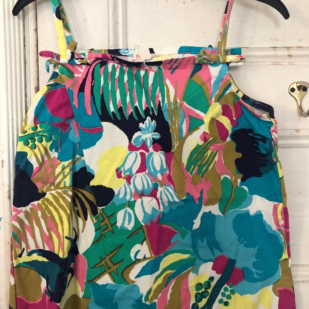 J. Crew Girls' spaghetti strap top in seaside flor